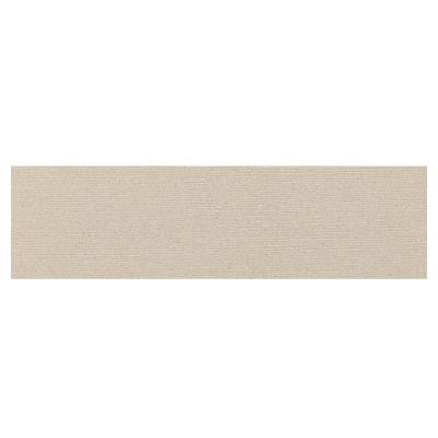 Identity Bistro Cream Grooved 4 in. x 24 in. Porcelain Bullnose Floor and Wall Tile