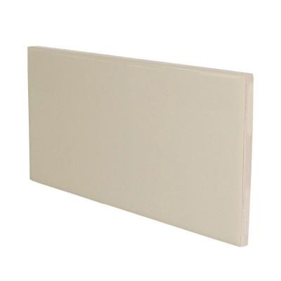 Color Collection Matte Fawn 3 in. x 6 in. Ceramic Surface Bullnose Wall Tile-DISCONTINUED