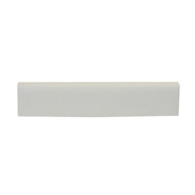 Color Collection Bright Snow White 3/4 in. x 6 in. Ceramic Liner Bar Wall Tile-DISCONTINUED