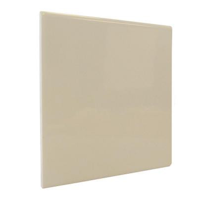 Bright Khaki 6 in. x 6 in. Ceramic Surface Bullnose Corner Wall Tile-DISCONTINUED