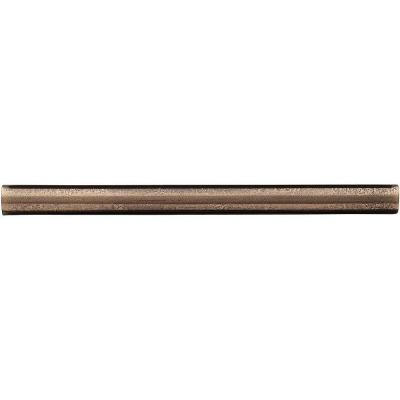 1/2 in. x 6 in. Cast Metal Pencil Liner Classic Bronze Tile (18 pieces / case) - Discontinued