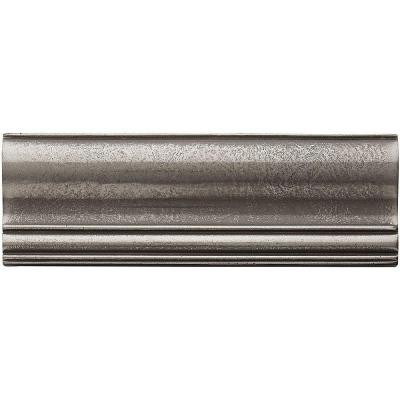 2 in. x 6 in. Cast Metal Ogee Brushed Nickel Tile (10 pieces / case) - Discontinued