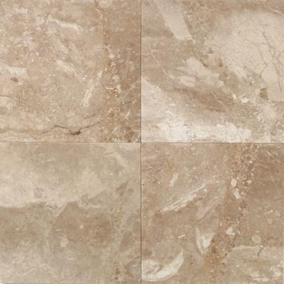 Natural Stone Collection Cedar Oniciata 12 in. x 12 in. Marble Floor and Wall Tile (10 sq. ft. / case)