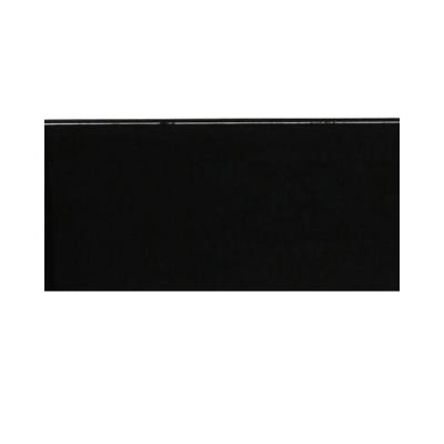 Contempo Classic Black Polished Glass Tile - 3 in. x 6 in. Tile Sample-DISCONTINUED