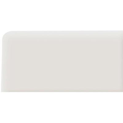 Rittenhouse Square Arctic White 3 in. x 6 in. Ceramic Surface Bullnose Left Corner WallTile