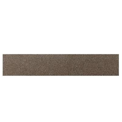 Identity Oxford Brown Cement 4 in. x 18 in. Porcelain Bullnose Floor and Wall Tile