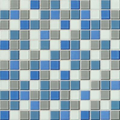 Isis Polo Blend 12 in. x 12 in. x 3 mm Glass Mesh-Mounted Mosaic Wall Tile