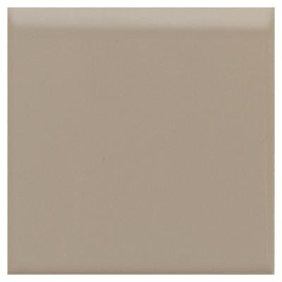 Semi-Gloss Uptown Taupe 4-1/4 in. x 4-1/4 in. Ceramic Bullnose Wall Tile