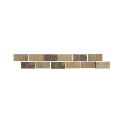 San Michele Moka 2 in. x 12 in. Glazed Porcelain Floor Decorative Accent Floor and Wall Tile