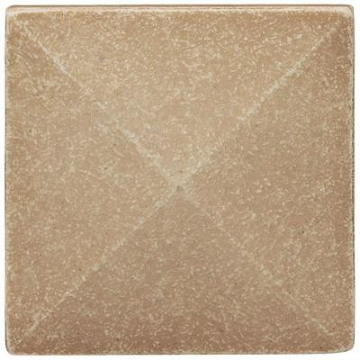 2 in x 2 in. Cast Stone Pyramid Dot Travertine Tile (10 pieces / case) - Discontinued