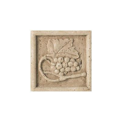 Fashion Accents Ravello 4 in. x 4 in. Travertine Listello Wall Tile-DISCONTINUED