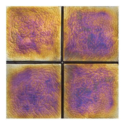 Cristallo Glass Black Opal 4 in. x 4 in. Glass Accent Wall Tile