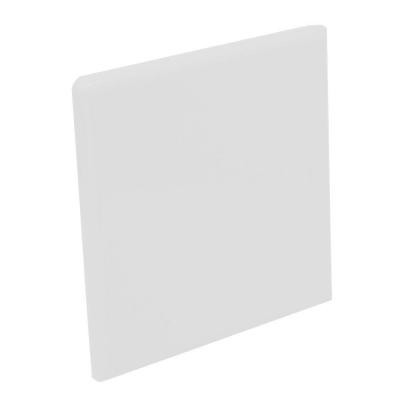 Color Collection Bright Tender Gray 4-1/4 in. x 4-1/4 in. Ceramic Surface Bullnose Corner Wall Tile-DISCONTINUED