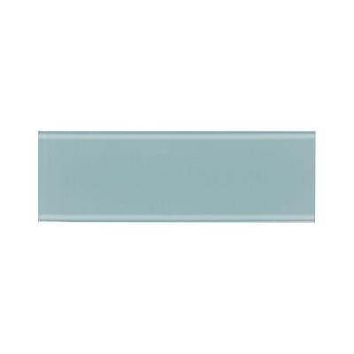 Glass Reflections 3 in. x 6 in. Whisper Green Glass Wall Tile (4 sq. ft. / case)-DISCONTINUED