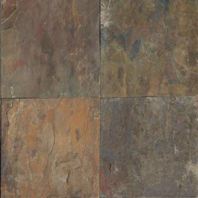 Rustique Earth 12 in. x 12 in. Gauged Slate Floor and Wall Tile (10 sq. ft. / case)