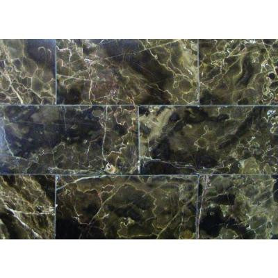 Emperador Cafe 3 in. x 6 in. Polished Marble Floor and Wall Tile (1 sq. ft./case)