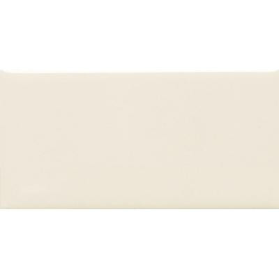 Rittenhouse Square 3 in. x 6 in. Matte Biscuit Ceramic Bullnose (3 in. side) Wall Tile