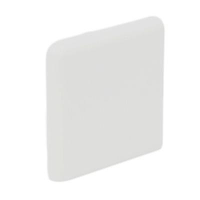 Color Collection Matte Tender Gray 2 in. x 2 in. Ceramic Surface Bullnose Corner Wall Tile-DISCONTINUED