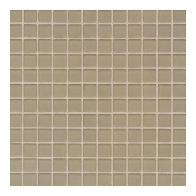 Maracas Mushroom 12 in. x 12 in. 8mm Frosted Glass Mesh-Mounted Mosaic Wall Tile (10 sq. ft. / case) - DISCONTINUED