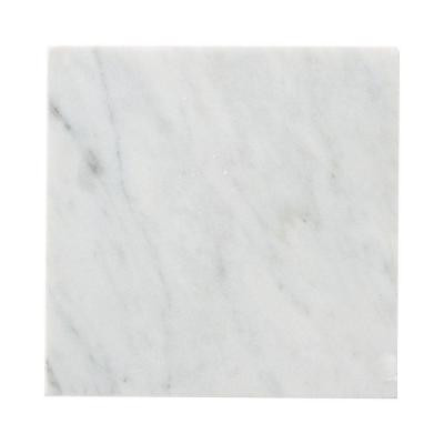 Carrara 6 in. x 6 in. Honed Marble Floor/Wall Tile (4 pieces/1 sq. ft./1pack)
