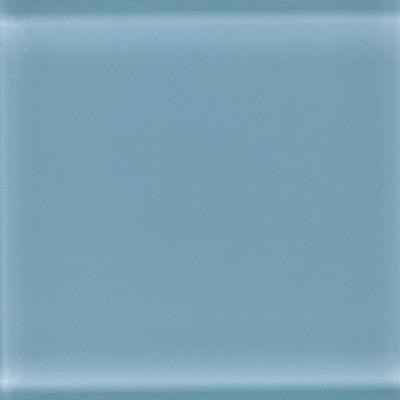 Glass Reflections 4-1/4 in. x 4-1/4 in. Blue Lagoon Glass Wall Tile (4 sq. ft. / case)-DISCONTINUED