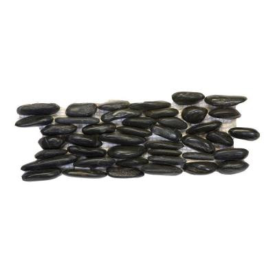 Standing Pebbles Mona 4 in. x 12 in. Natural Stone Pebble Wall Tile (5 sq. ft./case)