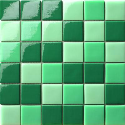 12.5 in. x 12.5 in. Capri Tormalina Mix Glossy Glass Tile-DISCONTINUED