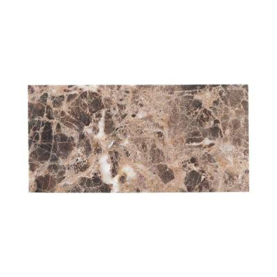Emperador 3 in. x 6 in. Honed Marble Floor/Wall Tile (8pieces/1 sq. ft./1pack)