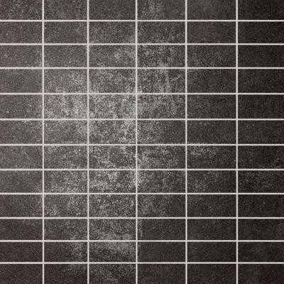 Metal Effects Titanium 12 in. x 12 in. x 9-1/2mm Porcelain Mosaic Floor/Wall Tile (10.56 sq. ft. / case)-DISCONTINUED