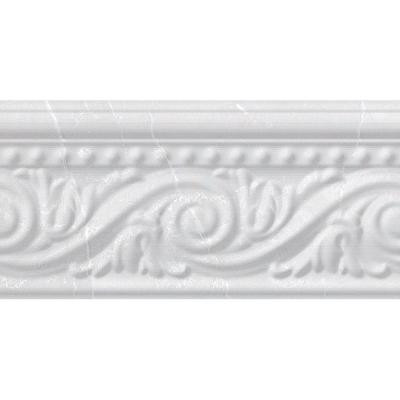 Listel Pisa 4 in. x 8 in. Blanco Ceramic Accent Tile-DISCONTINUED
