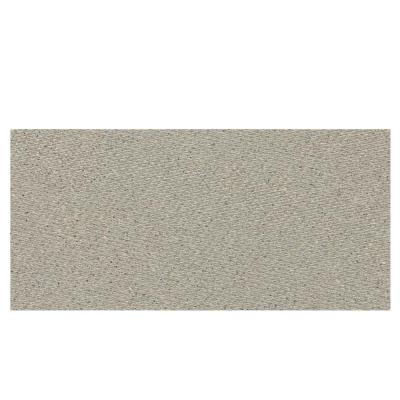 Identity Cashmere Gray Fabric 6 in. x 12 in. Porcelain Cove Base Floor and Wall Tile