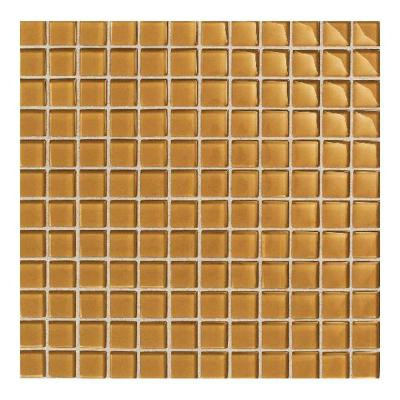 Maracas Evening Sun 12 in. x 12 in. 8mm Glass Mesh-Mounted Mosaic Wall Tile (10 sq. ft. / case)-DISCONTINUED