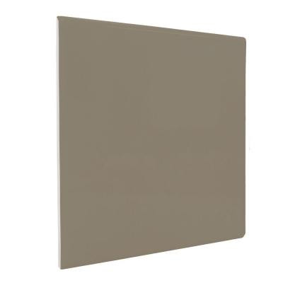 Matte Cocoa 6 in. x 6 in. Ceramic Surface Bullnose Corner Wall Tile-DISCONTINUED