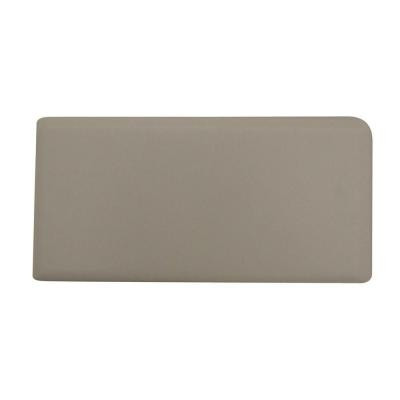 Rittenhouse Square Matte Biscuit 3 in. x 6 in. Ceramic Left Bullnose Wall Tile