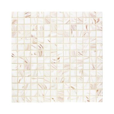 Pearl Glaze 12 in. x 12 in. x 4mm Glass Mosaic Wall Tile