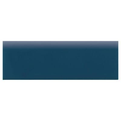 Semi-Gloss 2 in. x 6 in. Galaxy Ceramic Bullnose Wall Tile-DISCONTINUED