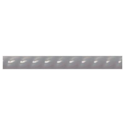 Liners Suede Gray 1 in. x 6 in. Ceramic Rope Liner Wall Tile