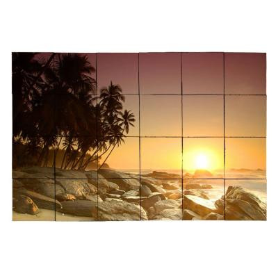 Beach2 36 in. x 24 in. Tumbled Marble Tiles (6 sq. ft. /case)