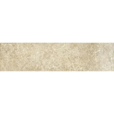 Athens Grigio 3 in. x 12 in. Glazed Porcelain Bullnose Floor and Wall Tile