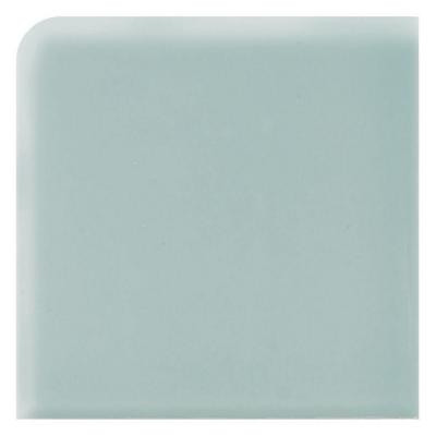 Semi-Gloss Spa 2 in. x 2 in. Ceramic Bullnose Corner Trim Wall Tile - DISCONTINUED