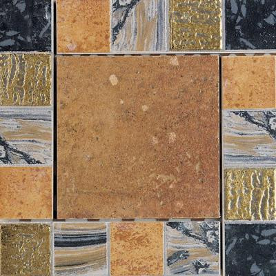 Terra Antica Rosso 6 in. x 6 in. Porcelain Decorative Corner/Insert Accent Floor and Wall Tile