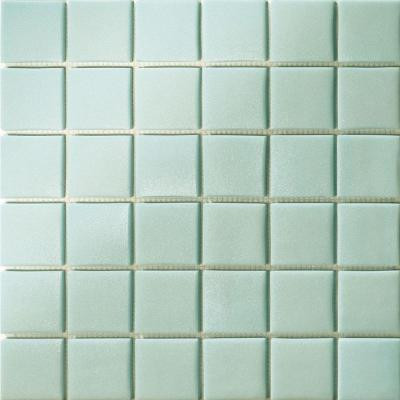 12.5 in. x 12.5 in. Capri Giada Grip Glass Tile-DISCONTINUED