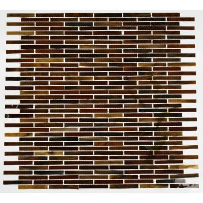 Glass Mosaic 12 in. x 12 in. x 8 mm Floor and Wall Tile