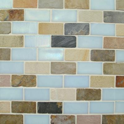 Edgewater 10-5/8 in. x 10-5/8 in. Summerland Mosaic Tile-DISCONTINUED