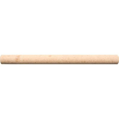 Ivory 3/4 in. x 12 in. Travertine Pencil Molding Wall Tile