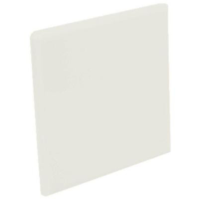 Color Collection Matte Bone 4-1/4 in. x 4-1/4 in. Ceramic Surface Bullnose Corner Wall Tile-DISCONTINUED