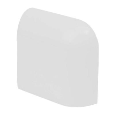 Color Collection Bright Tender Gray 2 in. x 2 in. Ceramic Radius Corner Wall Tile-DISCONTINUED