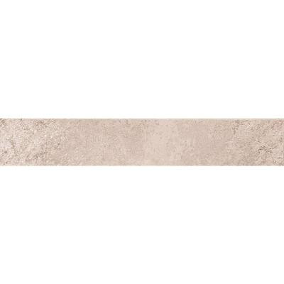 Villa Terme Crema 3 in. x 18 in. Glazed Porcelain Bullnose Floor and Wall Tile