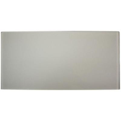 Streamline 9 in. x 18 in. x 8 mm Bright White Glass Mosaic Floor and Wall Tile