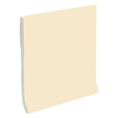 Color Collection Matte Khaki 4-1/4 in. x 4-1/4 in. Ceramic Stackable Cove Base Wall Tile-DISCONTINUED